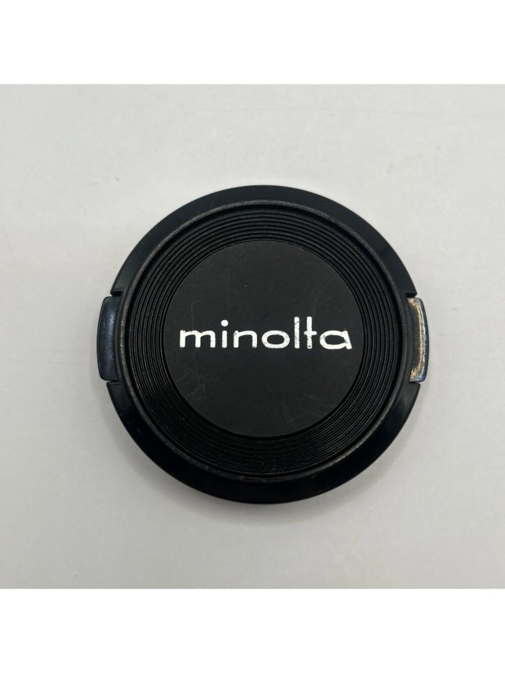 Vintage Minolta 57mm/55mm MD/MC Front Lens Cap Genuine OEM Black Circle Camera